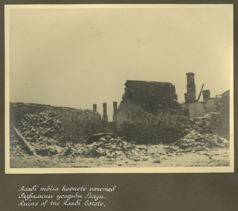 Ruins of Raadi manor buildings