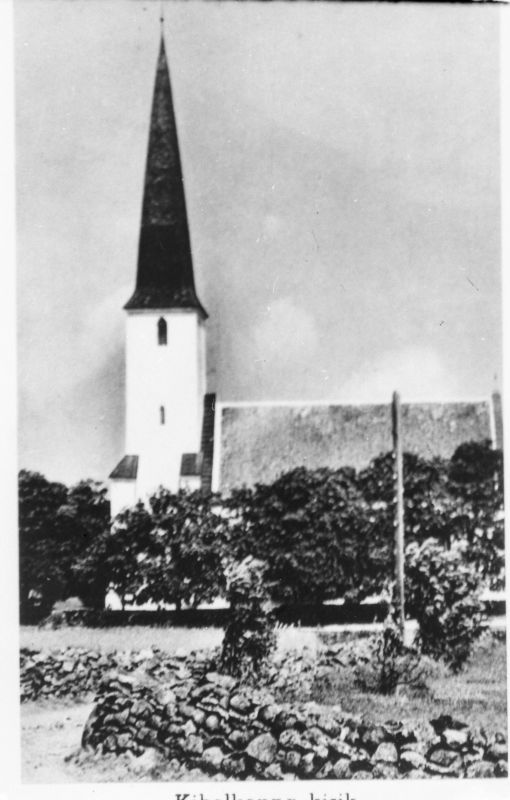 Negative. Kihelkonna church. Saaremaa. 1967. 
Copy: m. Arro.
