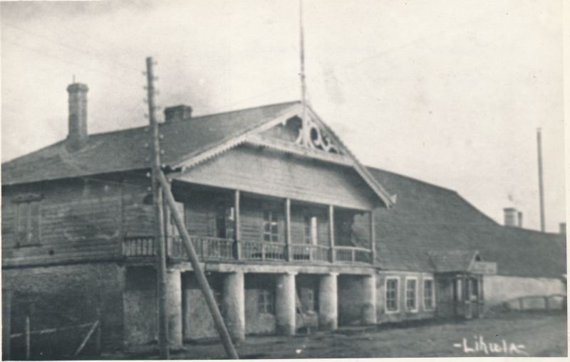 Foto. Lihula Jaani kõrts. Sõjakohtu asukoht. 1905.