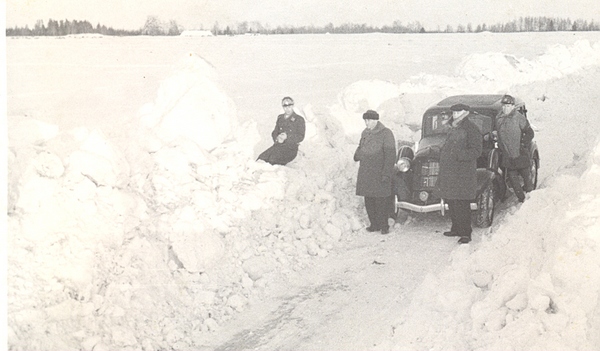 foto 1929.a talv Tarvastu-Suislepa teel