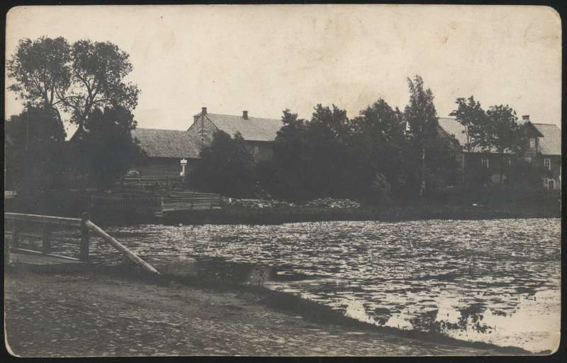 fotopostkaart, Suure-Jaani khk, Suure-Jaani, järv, ümbrus, u 1915?