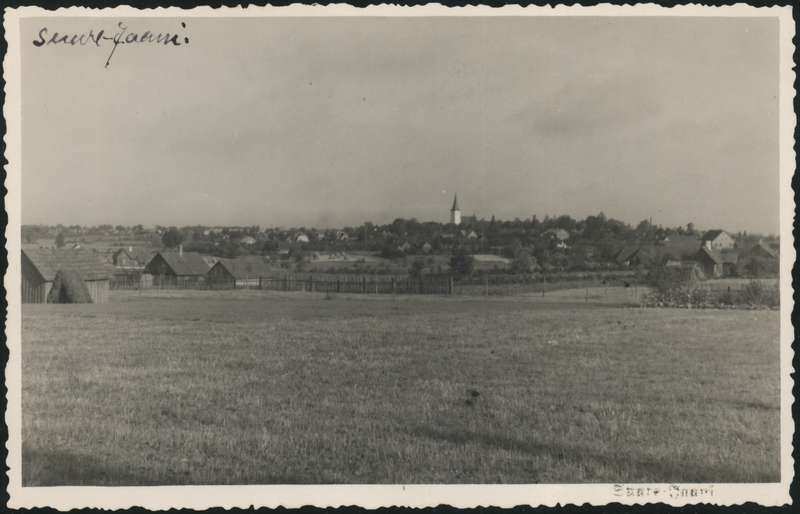 fotopostkaart,  Suure-Jaani khk, Suure-Jaani, kirik, u 1935, foto A. Veidner