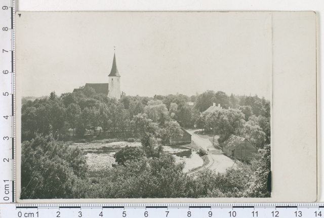 S. - Jaani kirik, kirikumõis ja Jaani jõgi kirikumõisa vesiveskiga