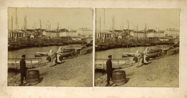 Emajõgi, in front of the beach place near the fish market. Tartu, 1886