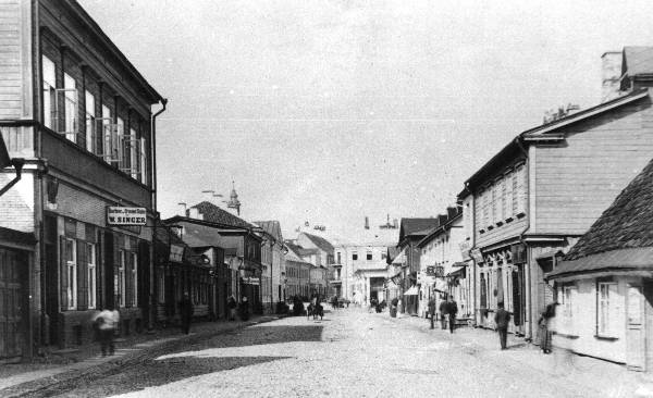 Aleksandri tänav (vaade kesklinna suunas) Tartu, 1930. aastad.