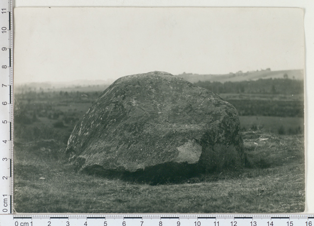 Rubber screwed sacrifice stone in Karksi Viljandimaa
