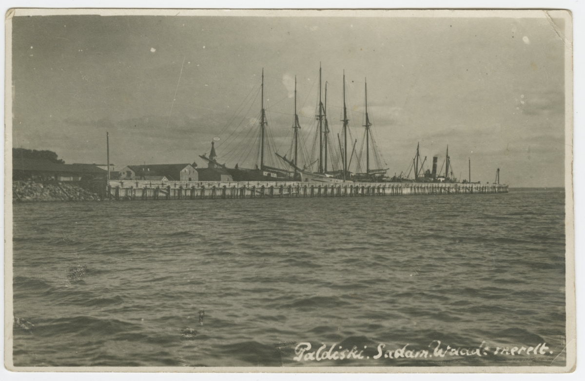 Paldiski port view from the sea