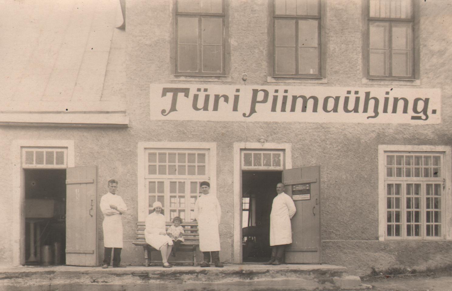 Türi Milk Association 1926. At the door ours Jaan Rätsep