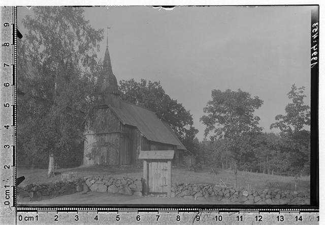 Ruhnu Old Church in 1932. Ruhnu khk, Ruhnu island