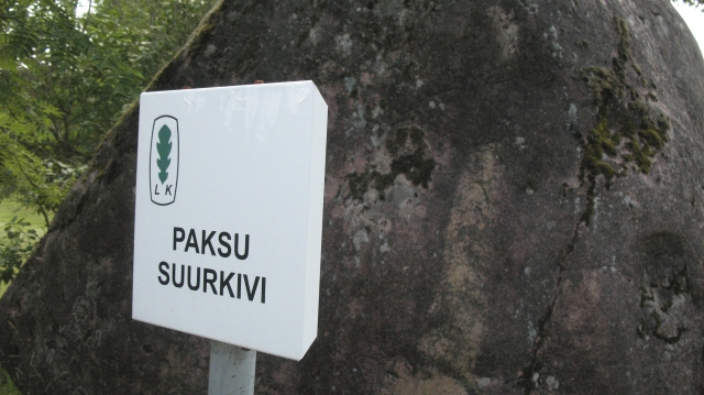 Nature reserved Paksu stone, Liivaku farm, Mäeküla village