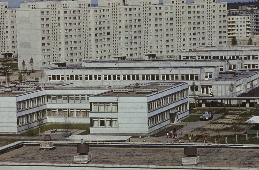 Väike- Õismäe, view of buildings, kindergartens, apartments in Taaama, Panoraam 4-B