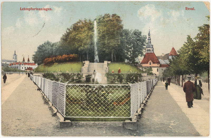 Postcard on Tallinn View Viru Street