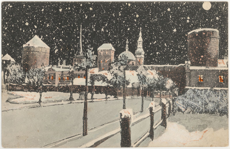 Postcard on Tallinn View Cloostri Street