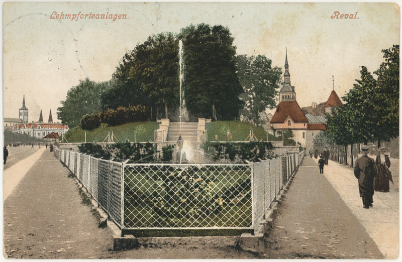 Postcard in Tallinn Viruvärava Mountain