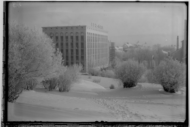 Winter view in EEK for the House and the Tallinn Art Hall