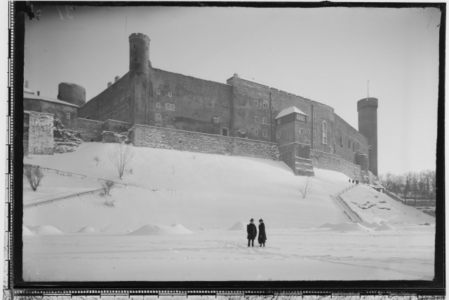 Winter view Toompea Castle