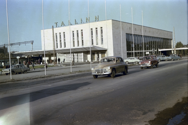 View of Tallinn. Baltic station.