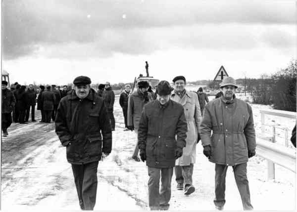 Opening of the new bridge of Kasar 30.11.1990