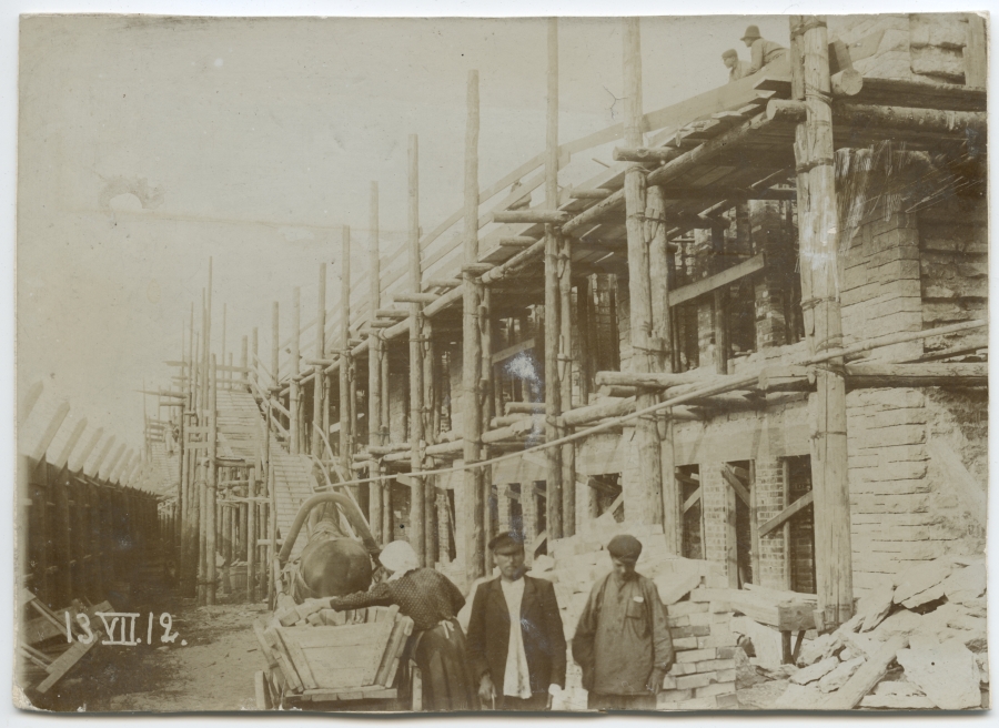 Construction of a. m. Luther factory buildings in 1912