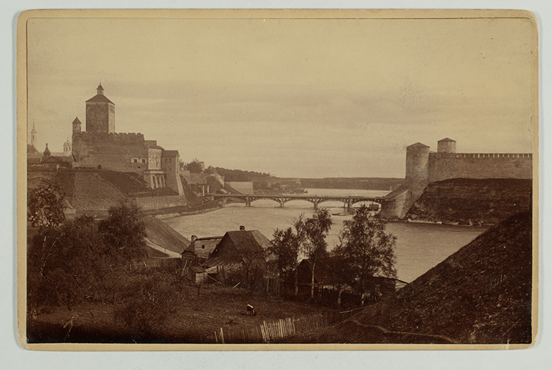 Fortresses and bridges of Narva Ivan and Herman