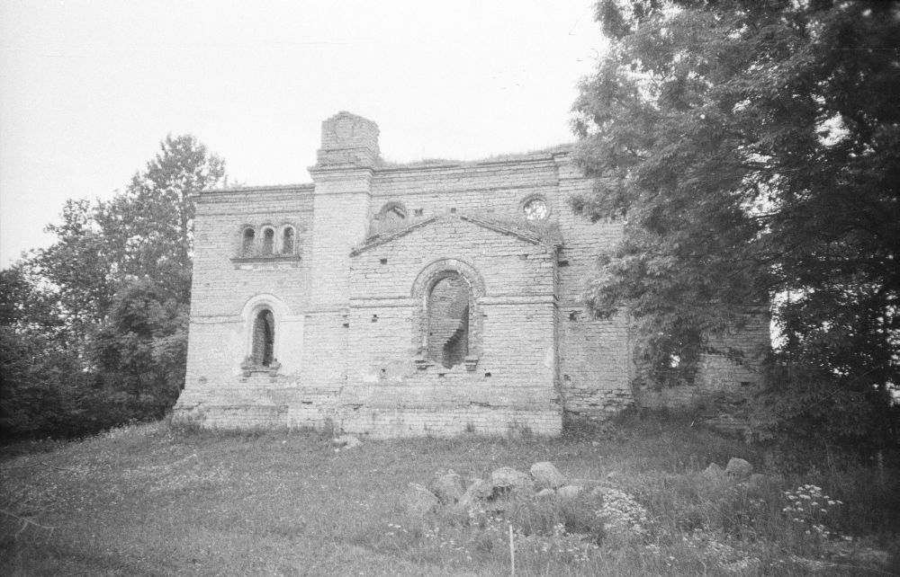 The shadow of Aruküla Orthodox Church