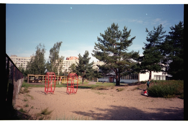 Playground at school in Tallinn, Mustamäe