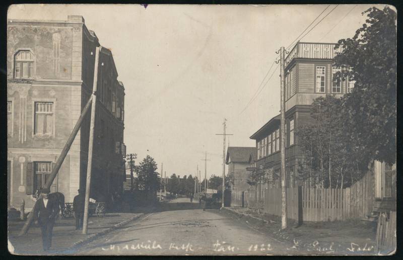 Postcard, Mõisaküla, Kesk street