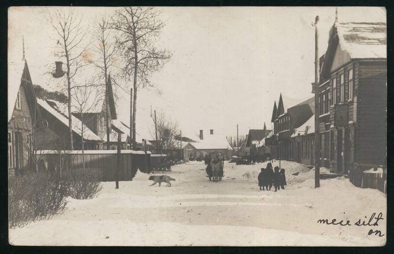 Postcard, Mõisaküla, Mõisaküla, Kesk street