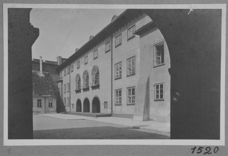 View of the building of the Riigikogu.