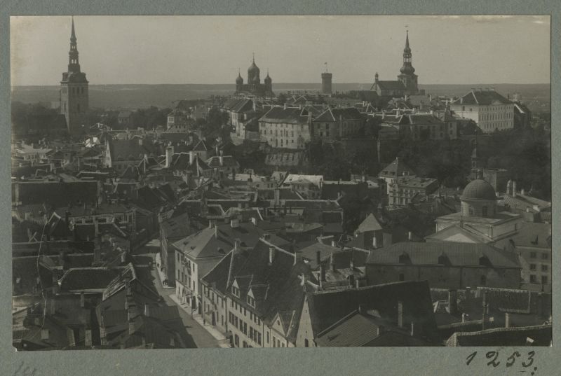 View from the Tower of the Church of Olevis to Toompea, north-west.