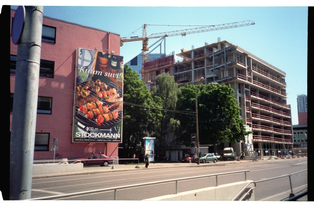 Construction works of the city Plaza building in Tallinn on a. Laikmaa street