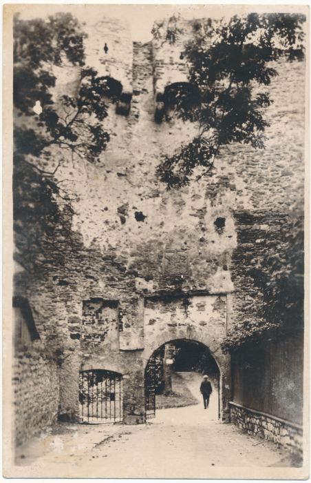 Photo postcard. Haapsalu Castle Gate. O. Haidak, 1929.