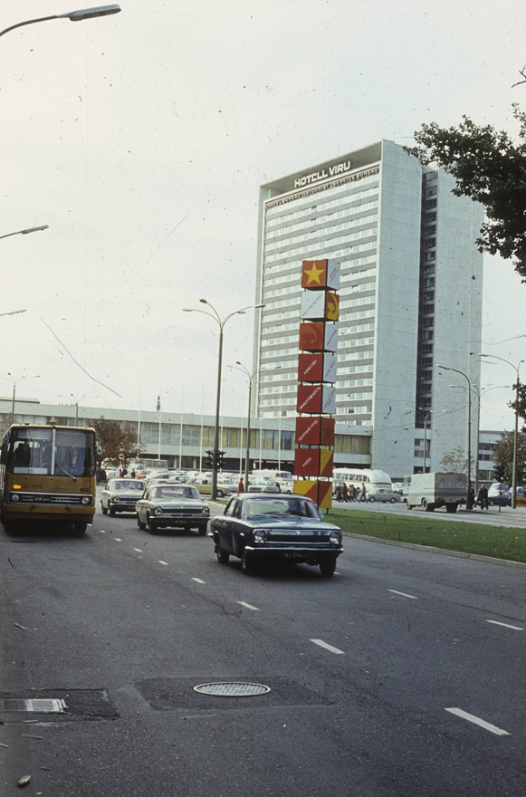 Viru hotel in Tallinn, view from Gonsiori tn. Architects Henno Sepmann, Mart Port