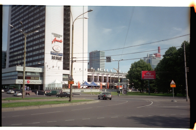 View from Viru Square to Viru Centre in Tallinn