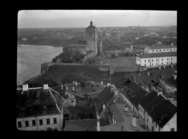 On Virumaa tour, view of Narva Pika Hermann from the tower of the Jaan Church