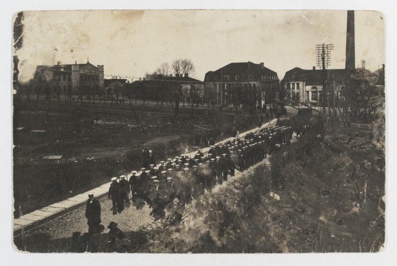 Naval excavation on parade, 1923