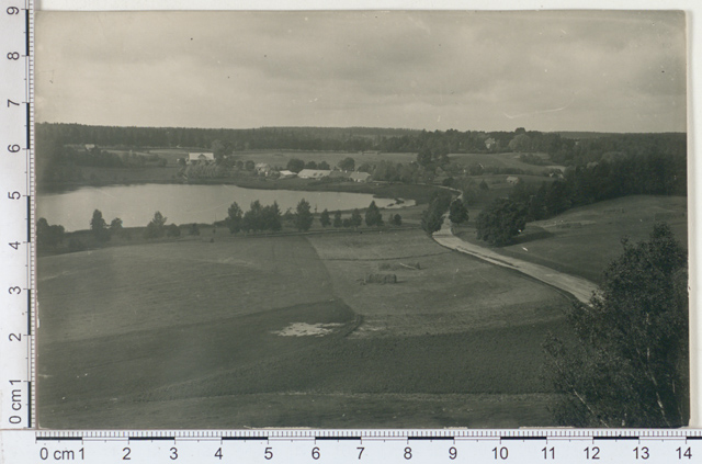 Rõuge landscape from church tower, Suurjärv, Võrumaa 1924