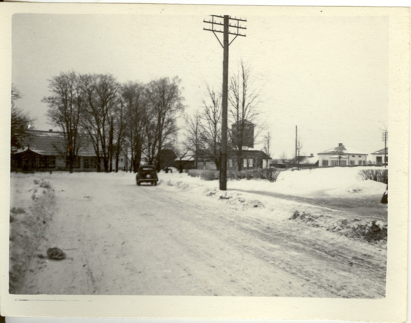 Photo, Järva-Jaani view, Jaani and Pika t. corner in 1959.