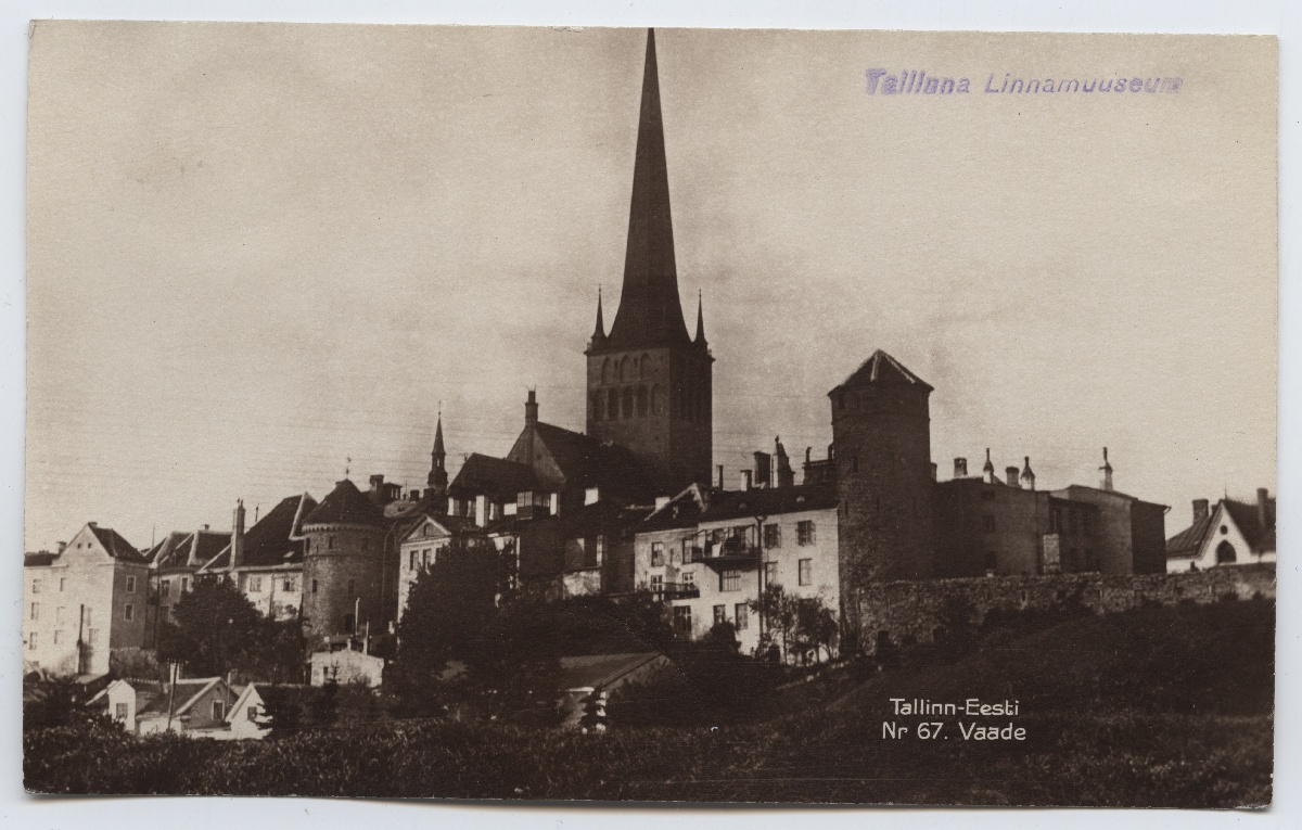 Tallinn, view from the Mount of the Rannavärava to the Old Town.