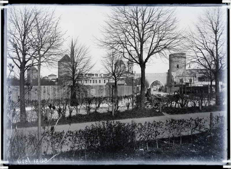 View of the Tower Square (Exhibition Square) and Kloostri Street.