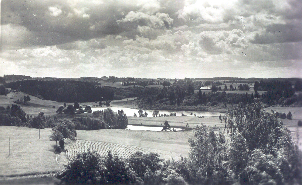 Photo postcard. Relax. View from Rõuge church tower to the south-east.