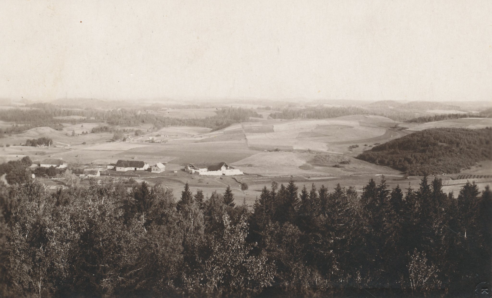 Postcard. Estonian Võrumaa Munamäe surroundings 1920s