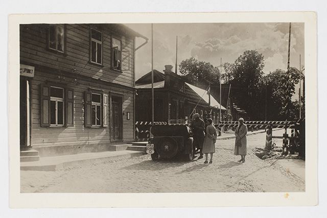 Estonian-latvian border crossing point