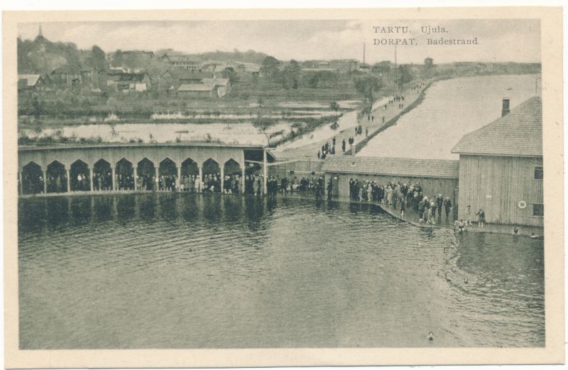 Postcard. Tartu, swimming pool. Located in the album Hm 7955.