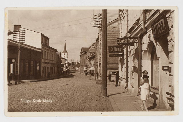 Central Street in Valga, 1930