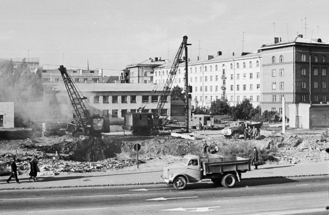 Tallinn. Construction of the Olympic Hotel.
