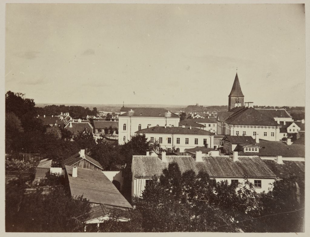University of Tartu from Toome, background Jaan Church