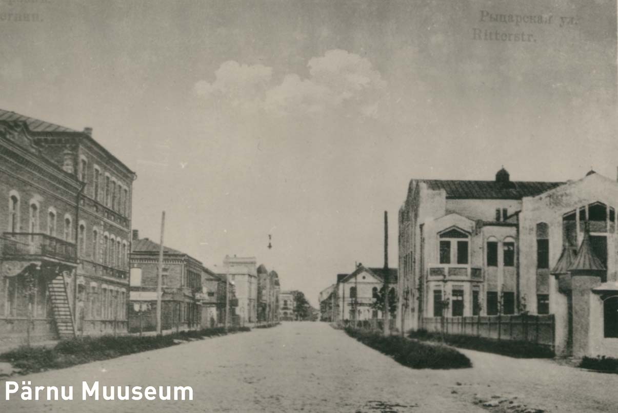 Photocopy, view from the east side of Pärnu Rüütli Street.