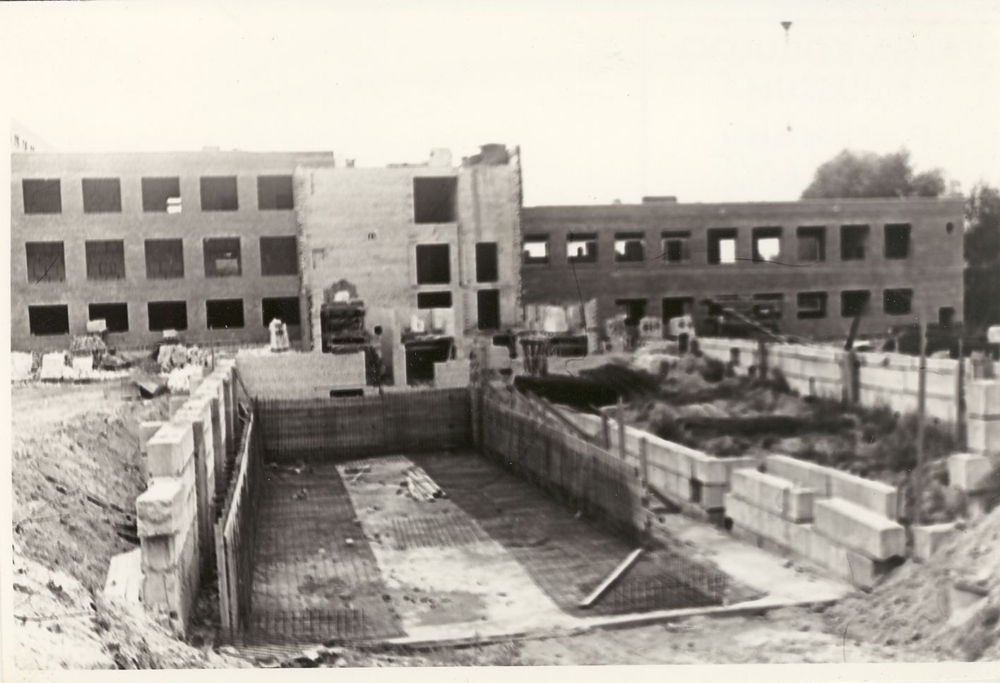 Construction of the building of Valga I Secondary School