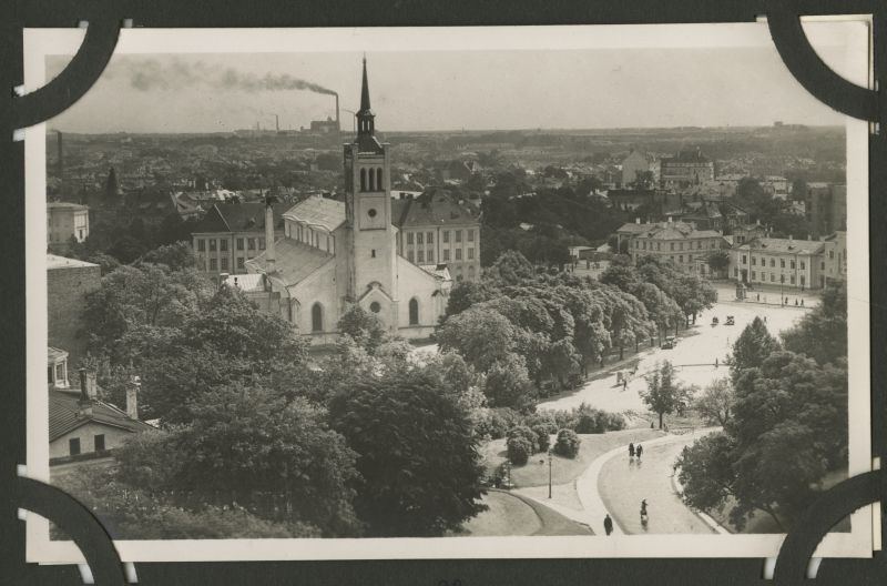 The area of freedom, view of the Jaan Church from Harjumägi.